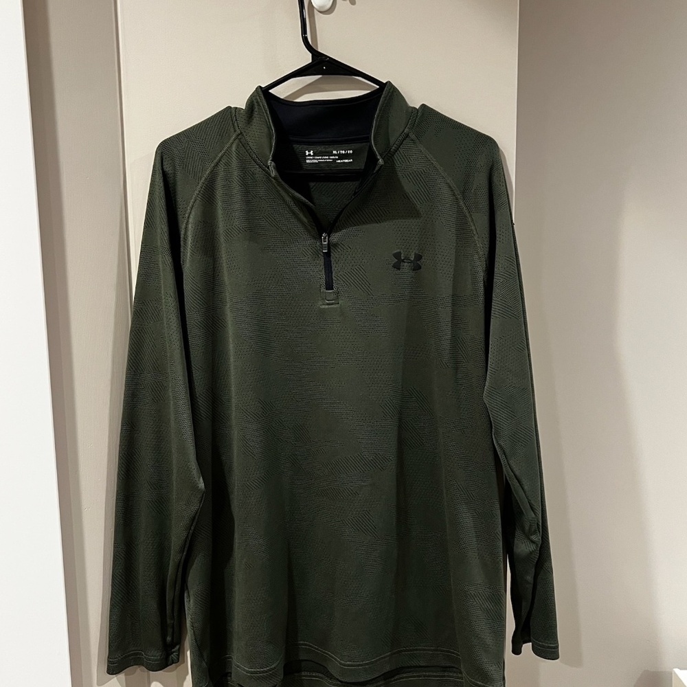 Army Green Under Armour Quarter Zip